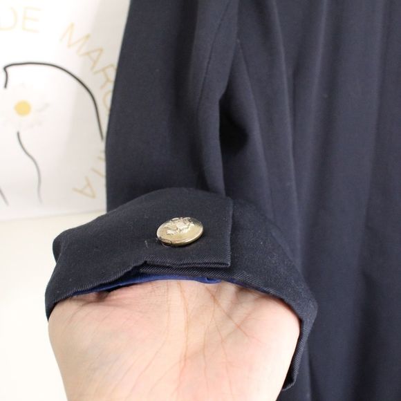 Navy vintage oversized blazer mint conditions EU16 - Picture 3 of 8
